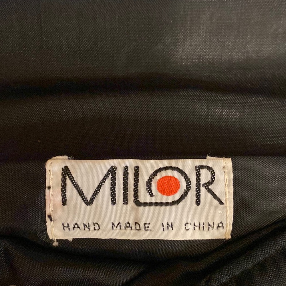 Milor Black Satin Evening Bag - Picture 6 of 12